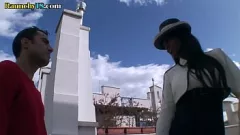 play Ebony TS în lenjerie este futută tare de iubit