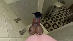 Reproduzir Ebony Goddess' Wet & Wild POV Shower Foda-se e Lap Dance VRChat ERP Experience
