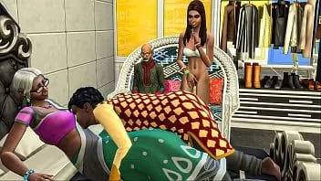 Afspelen Indiase moeder en zoon in het bijzijn van vader en dochter - desi tiener neuken